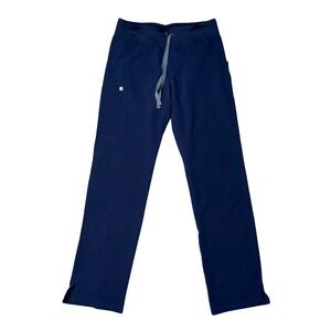 FIGS Scrub Pants Women Small Tall Navy Blue Good Straight Leg Technical T21004T